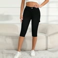 thumbnail image 2 of Women's Plus Size Skinny Jeans - Trendy Ripped 7/10 Length Moderate Stretch Pants, Black Size L, 2 of 6