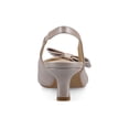 thumbnail image 3 of Journee Womens Paloma Sling Back Pointed Toe Kitten Heel Pumps, 3 of 10