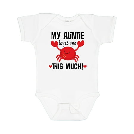 

Inktastic My Auntie Loves Me Nephew Gift Baby Boy or Baby Girl Bodysuit