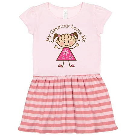 

Inktastic My Grammy Loves Me Gift Toddler Girl Dress