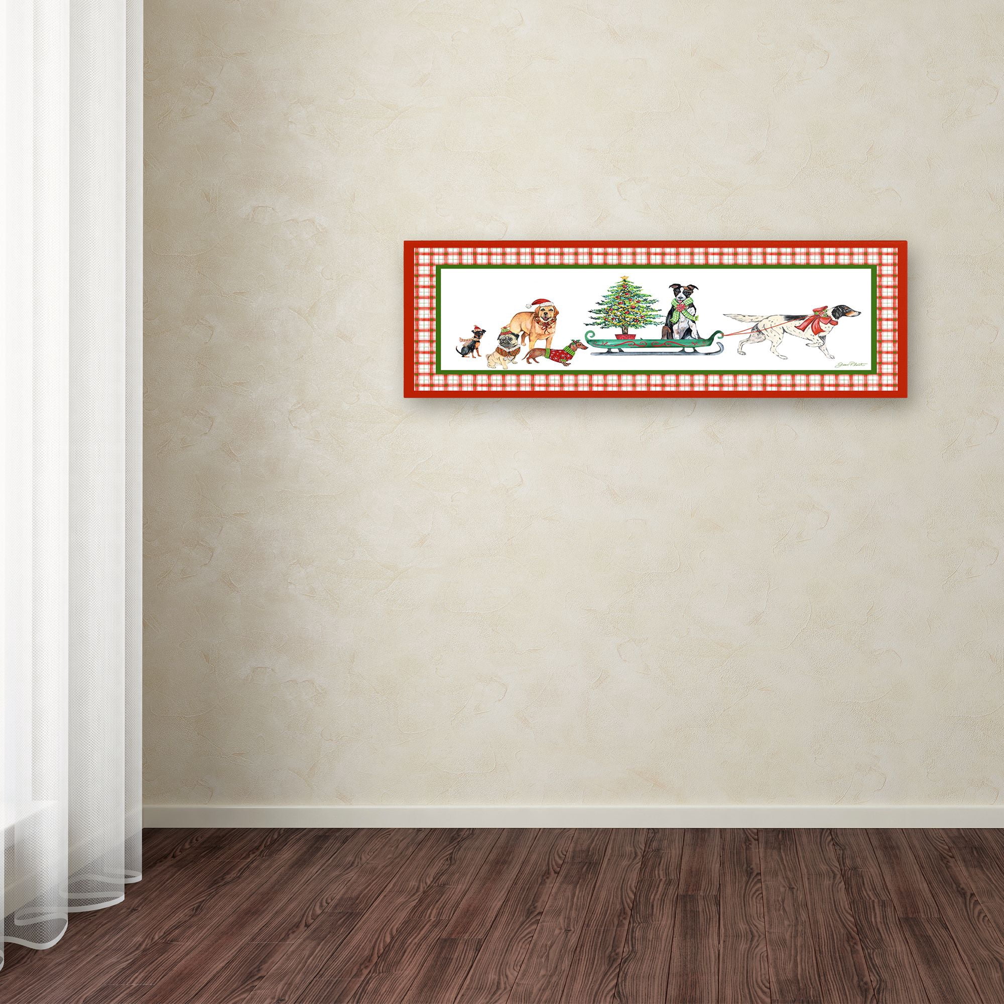 Trademark Fine Art 'Christmas Parade 1' Canvas Art by Jean Plout