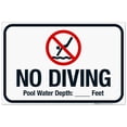 thumbnail image 1 of No Diving Sign, Pool Sign, (SI-6645), 1 of 1