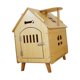 thumbnail image 5 of Casa de madera para mascotas con techo extraíble, refugio de madera fácil de montar, nido de , casa para perros y gatos, cama para gatos, 75cmx55cmx75cm, 5 of 8