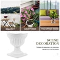 thumbnail image 3 of HOOWIFFY Plastic Urn Planter White Vintage Roman Column Flowerpot for Front Porch and Wedding, 3 of 8