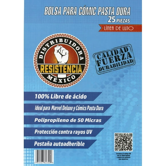 Bolsa para comic pasta dura (25 piezas)