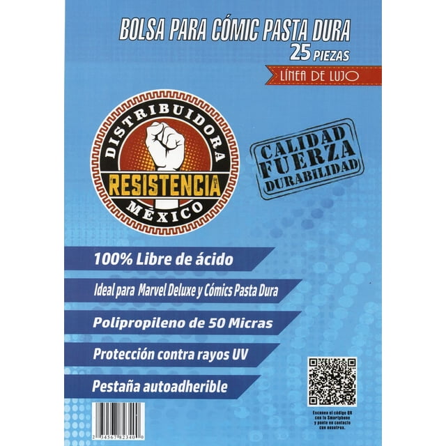 Bolsa para comic pasta dura (25 piezas)