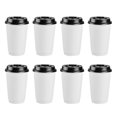 thumbnail image 2 of CUITING 50 Pcs Gobelets en Papier Jetables 16oz Double Paroi Isolés Chaud/froid avec Couvercles, 2 of 10