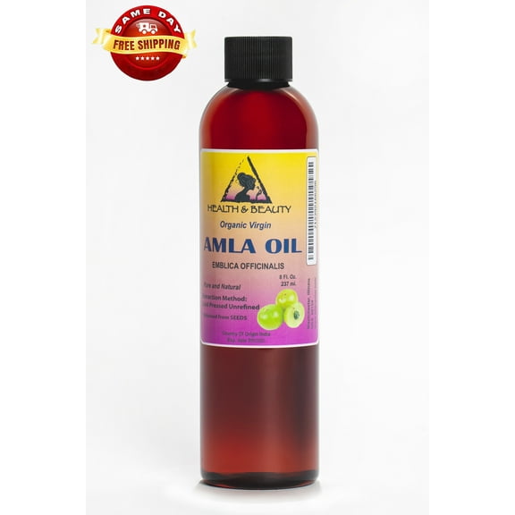 Amla / Gooseberry Seed Oil Unrefined Organic Virgin Cold Pressed 100% Pure 8 oz