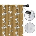 thumbnail image 4 of Blackout Kids Curtains,Brown Cartoon Dinosaurs Fossils Pattern Childrens Insulated Curtains Set Of 2,Bedroom Essentials,Toddler Room Decor 42"x63", 4 of 5