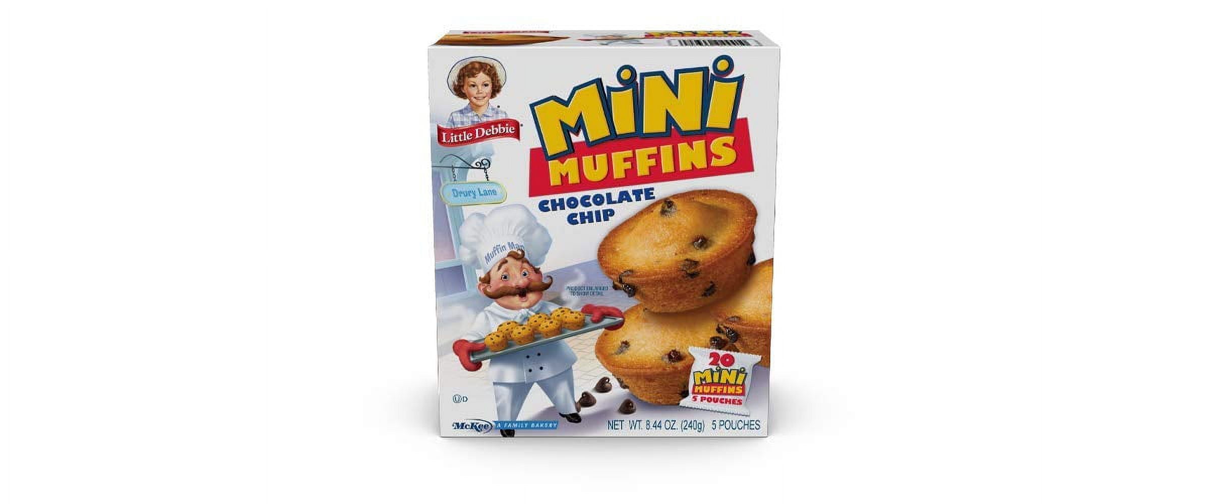 Little Debbie Chocolate Chip Mini Muffins, 12 Boxes of Bite-Sized Muffins