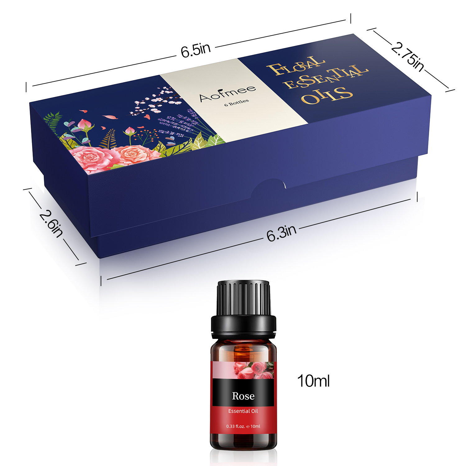 Aofmee Essential Oils Set 6-Pack Floral Variety photo 7