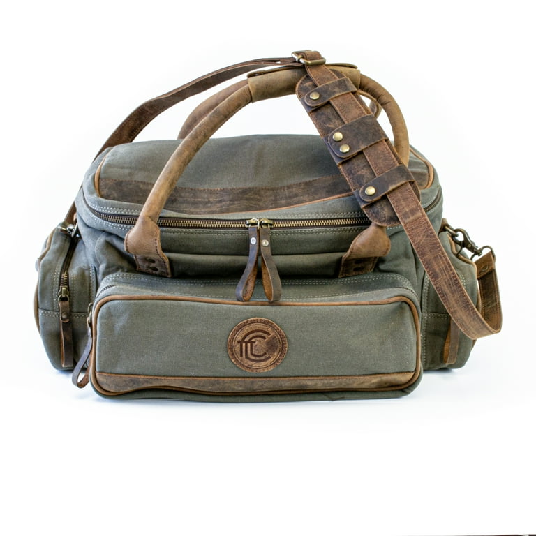 Outdoor Leisure Products Canvas and Leather Field Bag for Outdoor Leisure Products Canvas and Leather Field Bag for