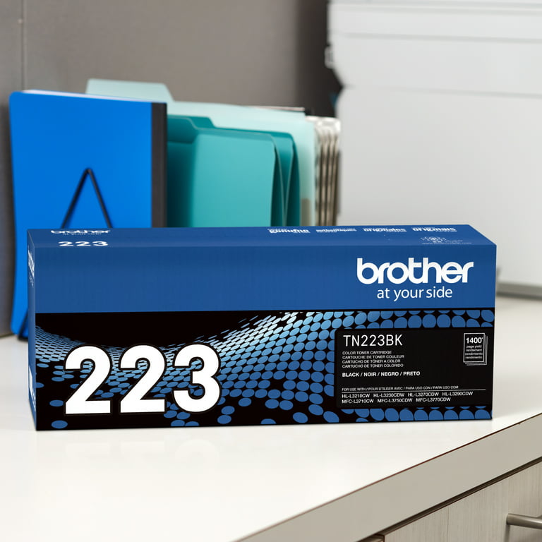 Brother Genuine TN223BK Standard Yield Black Printer Toner Cartridge 