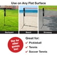 thumbnail image 3 of Xcello Sports Complete Badminton Sets for Backyard, Includes 17-foot Foldable Badminton Net, 4 Badminton Rackets, 6 Badminton Shuttlecocks and Carry Bag, 3 of 6