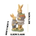 thumbnail image 3 of Mohdy Easter Decorative Resin Rabbit Window Display,Photo Prop,Children's Gift,Decoration Spring Bunny Decoration Figurine Easter Decoration Table Bunny Decoration &, 3 of 9