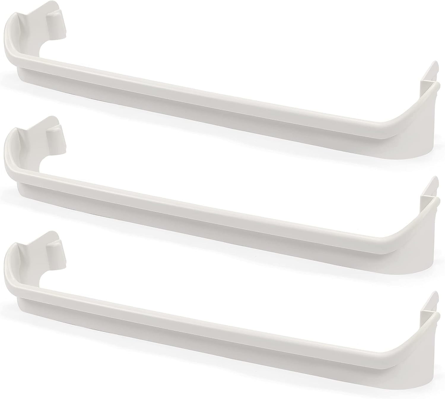 2 x 240534901 & 1 x 240534701 (Middle) Refrigerator Door Shelf Rack Bar Compatible with Frigidaire Kenmore Refrigerator Door Shelf Retainer Bar Replace for AP3214631 PS734936 948952 AP3214630