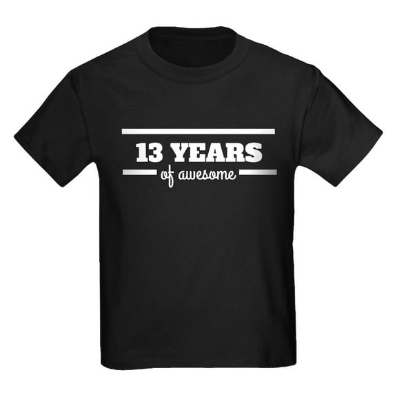 CafePress - 13 Years Of Awesome T Shirt - Dark T-Shirt Kids XS-XL
