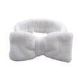 thumbnail image 2 of VJGBEGW Spa Headband for Washing Face Microfiber Makeup Headbands for Women Bow Shower Hair Band White, 2 of 2
