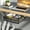 Black-Large1, variant on Invisible Storage Table Shelf Storage Box New Pull Out Storage Box Hanging Under Desk Drawer Large Capacity Undertable Drawer
