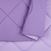 Urban Playground Kids and Teens Iris Solid Purple 2-Piece Comforter Set, Twin/Twin XL