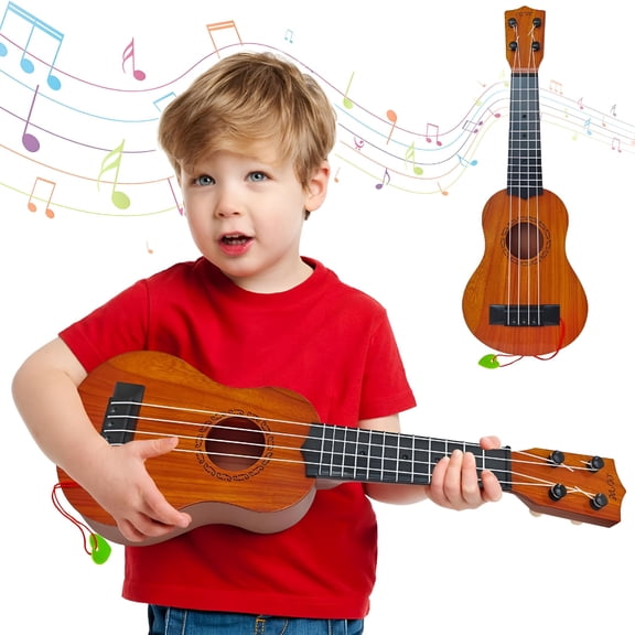 BESTSKY Kids Toy Ukulele Guitar,17.32 Inch Classical Guitar Musical Toy,4 Strings