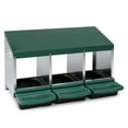 thumbnail image 6 of UBesGoo 3 Compartment Chicken Nesting Box,Egg Nest Box,Chicken Laying Box House with Rollout Egg Collection and Protective Lid,Green, 6 of 10