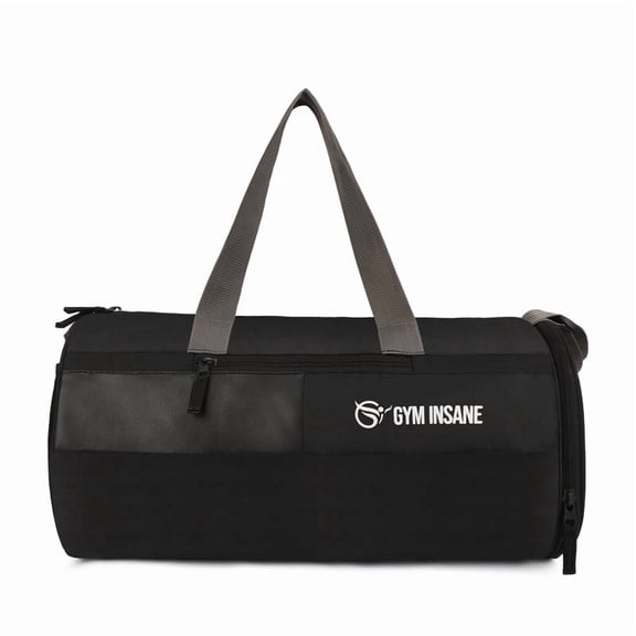 GYM INSANE Gym Bag, Duffle Gym Bags for Men, Women, Boys & Girls, Gym Bag for Workout & Travel, Polyester Fitness Bag with Adjustable Shoulder Strap (48x21x21cm, Sky Orange)