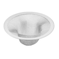 TOP-MAX Stainless Steel Drain Pipe Filter Kitchen Sink Strainer Mesh Drain Strainer for Bathroom Shower Bathtub (Extra Large)