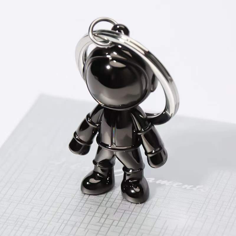 Astronaut Metal Pendant Keychain(Grey), Hanging Keychain Phone Bag Pendant Porte Clef Astronaut Design for