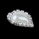 thumbnail image 3 of 10x Diamante de Imitación de Cristal Botón de Perla Parte Posterior Plana Decoración de Artesanía de Boda Macarena Botones de perlas de diamantes de imitación, 3 of 8