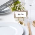 thumbnail image 2 of Koyal Wholesale Rustic Burlap and Lace Place Cards for Wedding Party Tables, Seating Place Cards for Holders, 60 Pack, 2 of 5