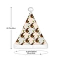 thumbnail image 3 of Haiem Art cute koala Pattern Santa Hat Confortable Velvet Christmas Hat for Christmas Party Favors Fit for Adults Men Women, 3 of 6