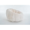 thumbnail image 3 of Eyisean 45" Fluffy Bean Bag Chair for Adults with Floral-Shaped Backrest, Comfy Soft Cloud Reading Chair with Faux Fur & Foam, Lazy Lounge Single Sofa for Bedroom, Living Room, Apartment, 3 of 8