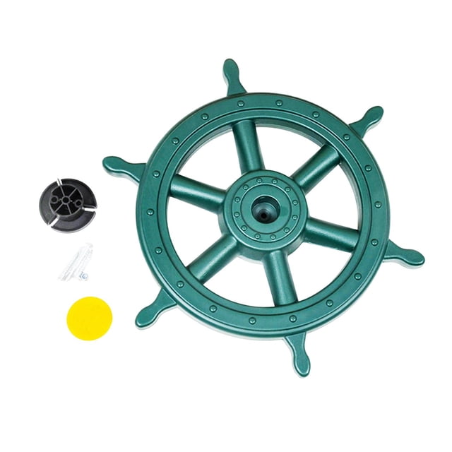 Rueda de Barco Pirata para Juego Infantil con Volante de Barco Accesorio de Barco Pirata Juguete de Timón y Rueda para Casa de Juegos Adecuado para