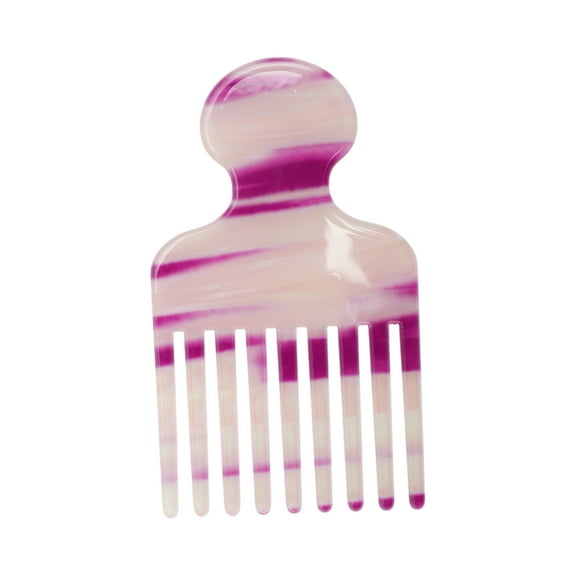 Unique Bargains 1 Pc Fashion Portable Hair Insert Comb Colorful Purple Imitation Acetic Acid