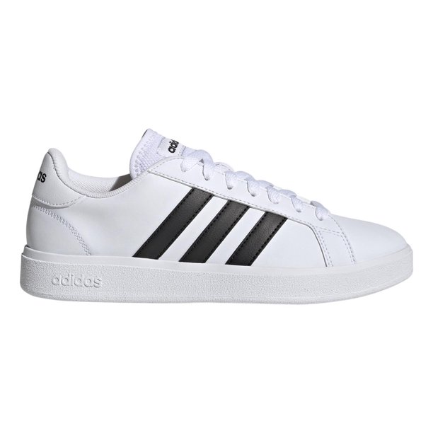 Tenis adidas Grand Court Blanco Franjas Negras Para Dama negro 26.5 MX