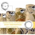 thumbnail image 4 of Vintage Globe Blackout Curtains for Bedroom/Living Room, Abstract Travel Adventure Compass Thermal Insulated Kitchen Drapes with Grommets, Light Blocking Window Treatment, 2 Panels 52" x 90", 4 of 7