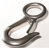 Baron 1-1/8 in. D X 4-5/8 in. L Polished Stainless Steel Snap Hook 400 lb