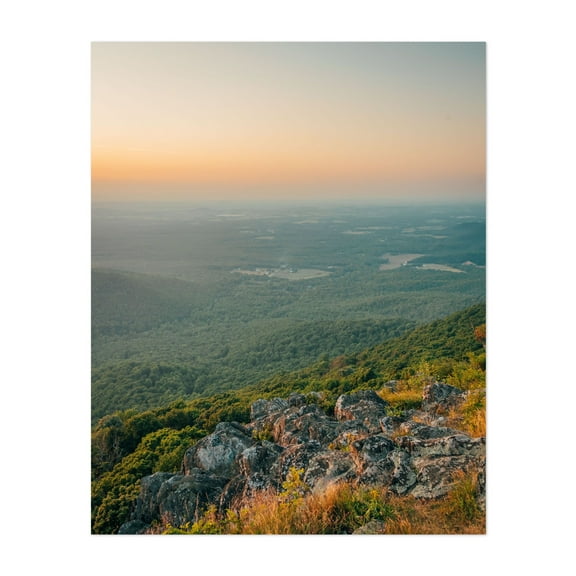 Blue Ridge Parkway Sunset 01 - Photography Unframed Wall Art Print 8 x 10 inches