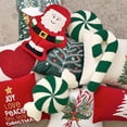 thumbnail image 3 of Christmas Candy Cane Pillow, Christmas Stripes Plush Pillow, Peppermint Throw Pillow Xmas Spiral Lollipop Pillow, Cute Christmas Decorations for Sofa Windowsills Sofa Bedroom, 3 of 4