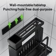 thumbnail image 5 of Cathoe Multifunctional Knife Holder Kitchen Countertop No Punch Wall Hanging Organizer, 5 of 5