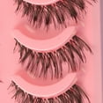 thumbnail image 4 of Sandwich nail False eyelashes, Eyelashes Lashes Pack, 5 Pairs 3D Faux Mink Eyelashes with Eyelash Glue Kit, 4 of 4
