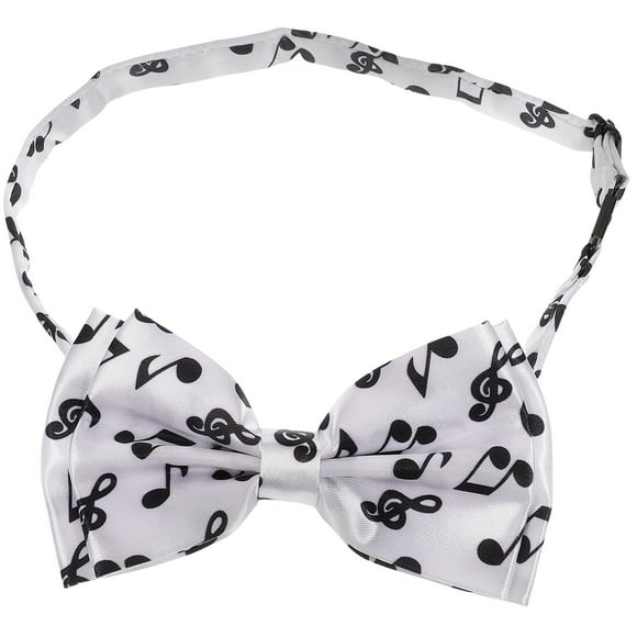 BRIGHTFUFU Pajarita de nota musical, pajarita para hombre, pajarita Formal, pajarita para hombre, accesorio de disfraz