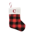 thumbnail image 5 of Xiwaer Christmas Socks Christmas Gift Bag Pendant Red And Black Letter Small Socks Christmas Decorations E, 5 of 10