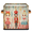 Multicolor 1, variant on CURLYOOT Cool Cracker Nutcrackers 11 x 11 Inch Cube Storage Bin, Fabric Storage Cube Foldable Basket with Leather Handles, Organizer Basket for Closet Shelves