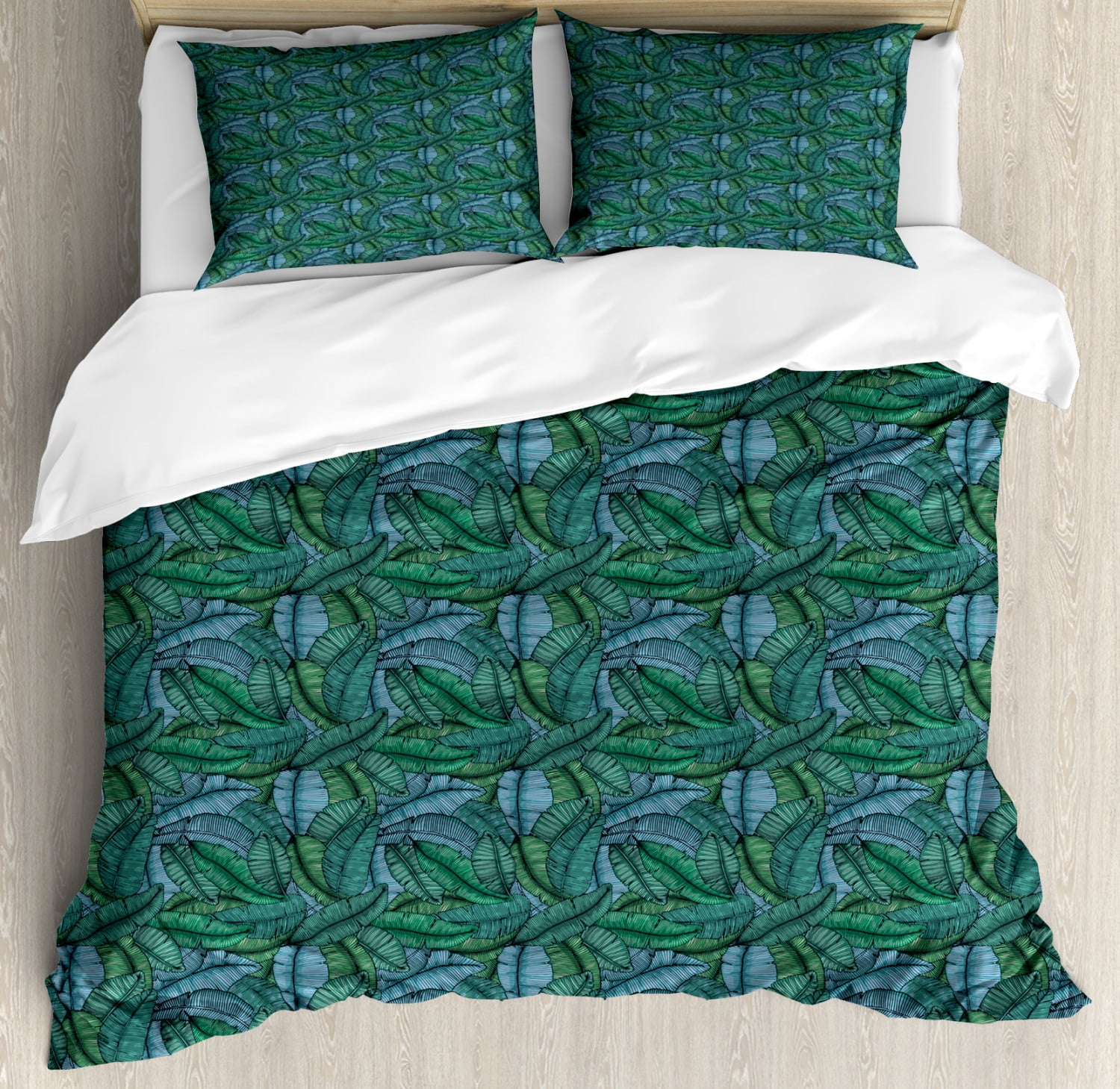 Pink Banana Pattern Print Duvet Cover Bedding Set
