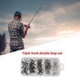 thumbnail image 4 of Soidarity Juego de anzuelos de pesca de acero de alto carbono conveniente atractivo agarre fuerte anzuelo flexible resistente al desgaste colgador de Pescar Negro Soidarity OD021001-02, 4 of 6