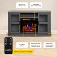 thumbnail image 3 of duraflame® Electric Fireplace Entertainment Console for 60 Inch TVs, Antique Gray, 3 of 20