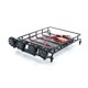 thumbnail image 3 of Estante Portaequipajes de techo con luces LED piezas de Metal de coche Remote Control Compatible con 1/14 1/12 1/10 SCX10 CC01 MN D90 D91 D99 MN90 MN99S Remote Control Car Abanopi Estante, 3 of 7