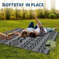 thumbnail image 4 of Outdoor Area Rug Waterproof Plastic Straw Rug, Plastic Straw RV Mat, Stain-Resistant Indoor Outdoor Carpet for Patio, Deck, Balcony, Picnic & Beach, 4 of 9